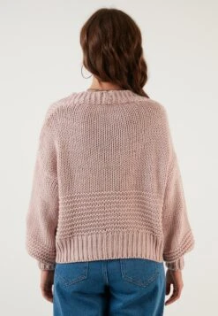 LELA Regular FitCardiganPowder Pink Donna Maglieria L6S21I02I-J11 -Lela 01139acecceb4f6b9070a8e73256960f