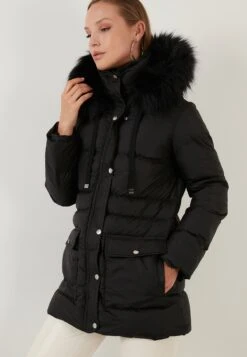LELA Regular Fit - Cappotto Invernale - Black -Lela 0212af5f570343449aa006d8cd79def4