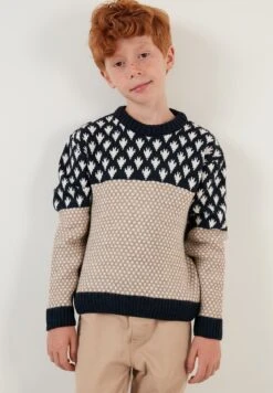 LELA MaglioneDark Blue Bambini Pullover & Cardigan L6S24J008-K11