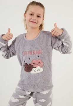 LELA Regular Fit SetPigiamaGrey Bambini Intimo E Per La Notte L6S83B002-C11 -Lela 026a1f45a31a4eff96607de9827b2c60