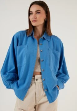 LELA CamiciaBlue Donna Camicie E Bluse L6S21E041-K11 -Lela 03c0f65033ad42c5a51b81043504a9ad