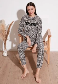 LELA Regular Fit SetPigiamaLeopard Donna Intimo Notte E Loungewear L6S81P010-O11 -Lela 04e55abafa514114b288e9e1f963c519