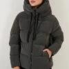 Lela Hooded Puffer FlameGiacca InvernaleGrey Donna Giacche E Blazer L6S21U00R-C11