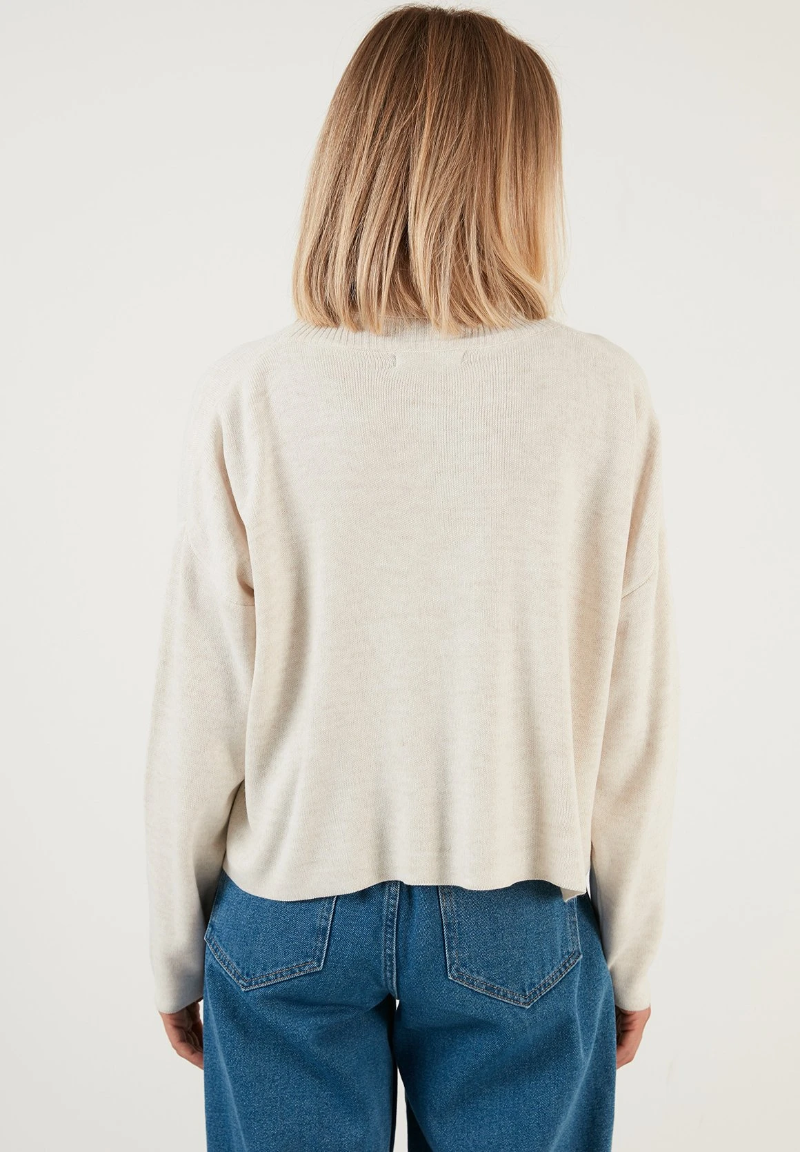 LELA MaglioneEcru Donna Maglieria L6S21I03T-A11 3 LELA MaglioneEcru Donna Maglieria L6S21I03T-A11 - immagine 3