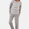 LELA SetPigiamaGrey Donna Intimo Notte E Loungewear L6S81P004-C11