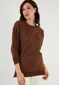 LELA Regular FitFelpaBrown Donna Felpe L6S21J00H-O11 -Lela 09a2fbdbdd5344fab17dd8eb31b86920