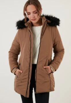LELA Cappotto Invernale - Camel -Lela 09b2e04fc90944fa8610f93749f3bc44