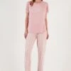 LELA Soft Touch SetPigiamaPowder Pink Donna Intimo Notte E Loungewear L6S81P00R-J11