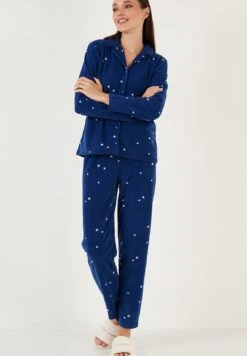 LELA Regular Fit - Pigiama - Dark Blue