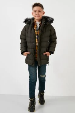 LELA Regular FitCappotto InvernaleKhaki Bambini Abbigliamento Outwear L6S24L002-N11