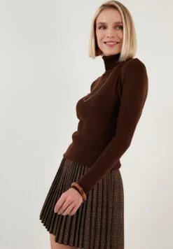 LELA Regular FitMaglioneBrown Donna Maglieria L6S21I039-O11 -Lela 122c19480a62487eb28e8f8bfdaf2f5c