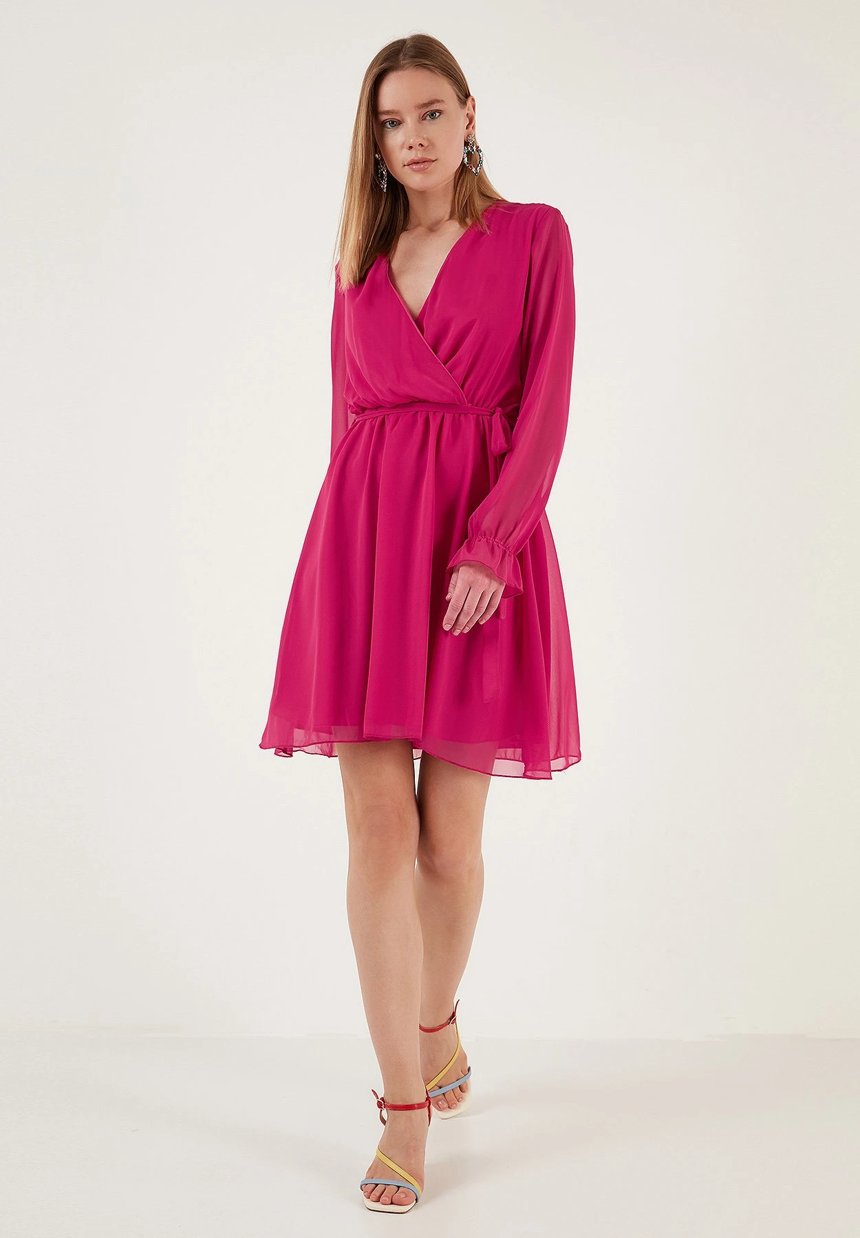 LELA Mini Vestito EstivoFuchsia Donna Vestiti L6S21C00B-J12 4 LELA Mini Vestito EstivoFuchsia Donna Vestiti L6S21C00B-J12 - immagine 4