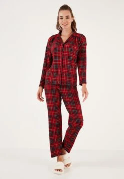 LELA Regular FitPigiamaRed Dark Blue Donna Intimo Notte E Loungewear L6S81P00S-T11