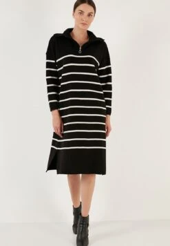 LELA Abito In MagliaBlack/Cream Donna Vestiti L6S21C02L-Q11 8 LELA Abito In MagliaBlack/Cream Donna Vestiti L6S21C02L-Q11 -Lela 160c205b43c742e1a4c32165ad050321