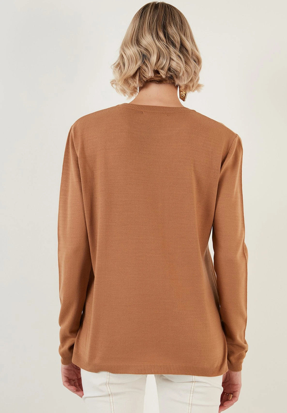 LELA MaglioneCaramel Donna Maglieria L6S21I038-O11 2 LELA MaglioneCaramel Donna Maglieria L6S21I038-O11 - immagine 2