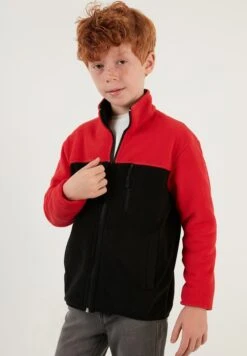 LELA Regular FitFelpa Con ZipRed Black Bambini Pullover & Cardigan L6S24J001-Q11 -Lela 194015d6cc5846bf8bcfecbc4ed4bc49