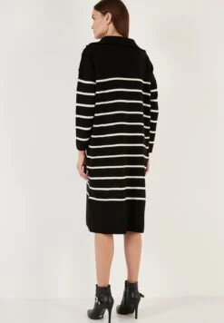 LELA Abito In MagliaBlack/Cream Donna Vestiti L6S21C02L-Q11 7 LELA Abito In MagliaBlack/Cream Donna Vestiti L6S21C02L-Q11 -Lela 1c93f21c39294194a4227121f6cfe04f