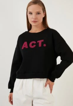 LELA FelpaBlack Donna Felpe L6S21J01D-Q11