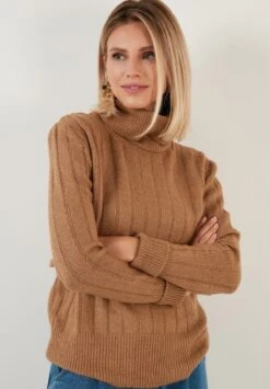 LELA Regular Fit - Maglione - Caramel -Lela 1edbb539a977458d9a4e94fdbfe425c5