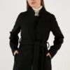 LELA Regular Fit - Cappotto Corto - Black