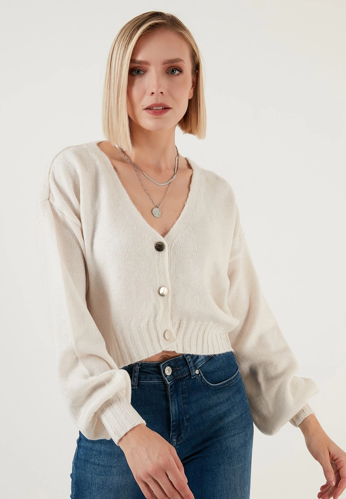 LELA CardiganStone Donna Maglieria L6S21I048-C11 4 LELA CardiganStone Donna Maglieria L6S21I048-C11 - immagine 4