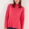 LELA Long Back MaglioneFuchsia Donna Maglieria L6S21I00H-J11