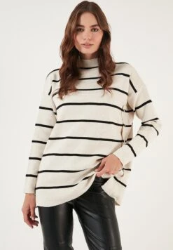 LELA MaglioneCream/Black Donna Maglieria L6S21I05E-A11