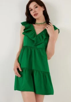 LELA Regular Fit - Vestito Estivo - Green -Lela 26ae9ad4387f48fab6fd3b44d97b8bea