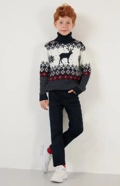 LELA Regular FitMaglioneDark Blue Bambini Pullover & Cardigan L6S24J005-K11