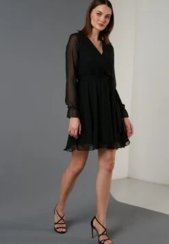 LELA Mini- Vestito Estivo - Black -Lela 2b6a28d7103f4f08bdefbd4431fe9298