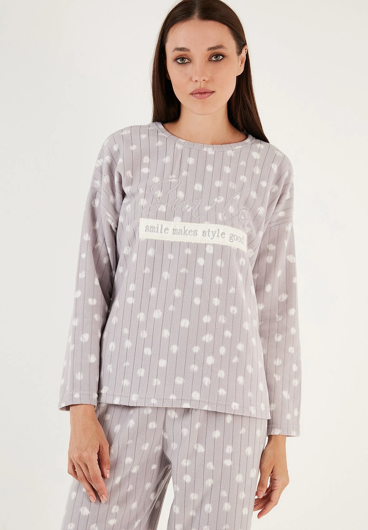 LELA Regular FitPigiamaGrey Donna Intimo Notte E Loungewear L6S81P00U-C11 3 LELA Regular FitPigiamaGrey Donna Intimo Notte E Loungewear L6S81P00U-C11 - immagine 3