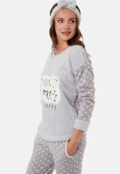 LELA SetPigiamaGrey Donna Intimo Notte E Loungewear L6S81P004-C11 -Lela 2f0404a8b5314d2a8ae31b11db30d5e9