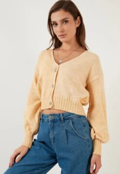 LELA CardiganMustard Donna Maglieria L6S21I048-E11 -Lela 30b43ab99dbb44b09151fb7c1870247f