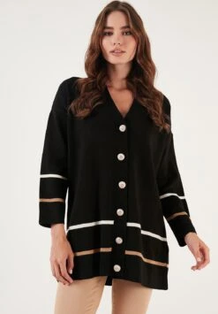 LELA CardiganBlack Donna Maglieria L6S21I05B-Q11 -Lela 34328599f1a24cf2b9a7b2ac52a41560