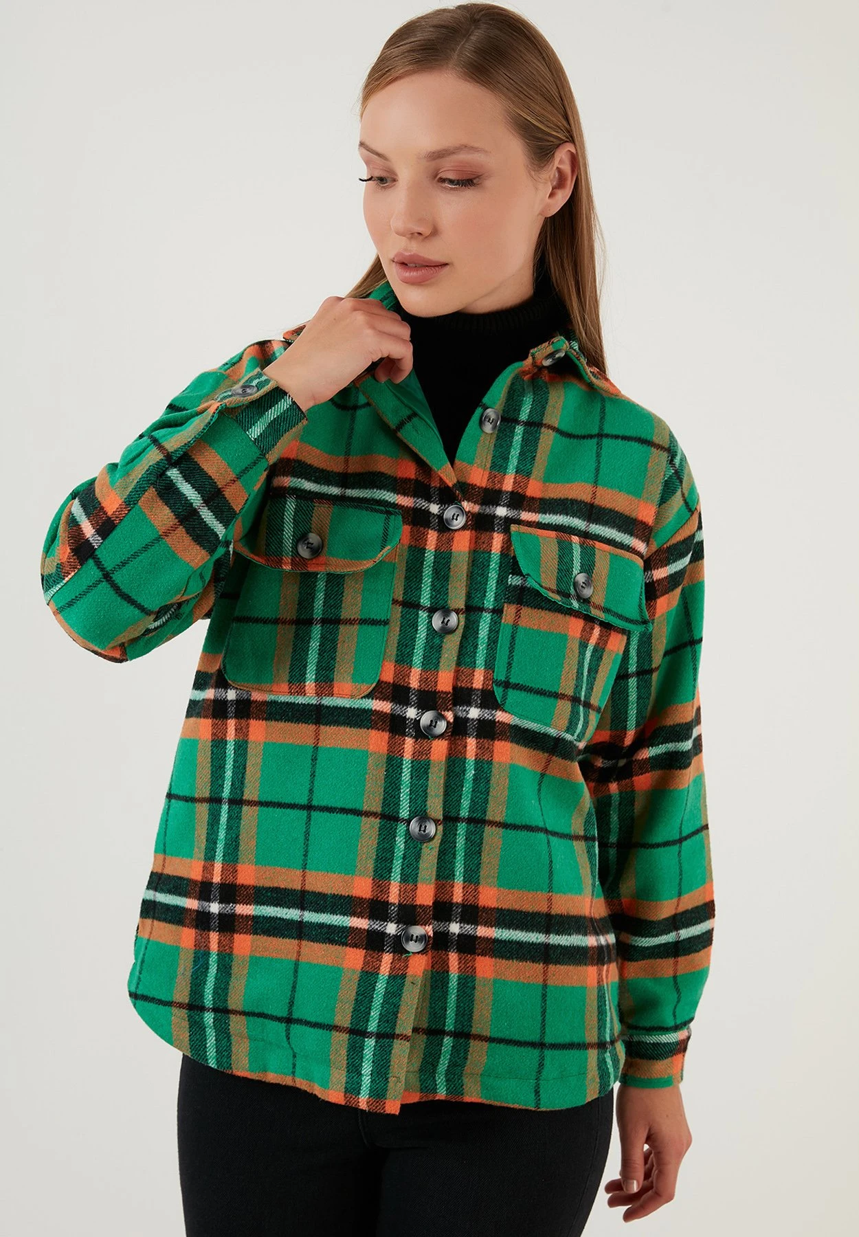 LELA Giacca Da Mezza StagioneGreen Donna Giacche E Blazer L6S21G00S-M11 4 LELA Giacca Da Mezza StagioneGreen Donna Giacche E Blazer L6S21G00S-M11 - immagine 4