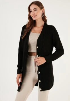 LELA Regular FitCardiganBlack Donna Maglieria L6S21I00T-Q11 8 LELA Regular FitCardiganBlack Donna Maglieria L6S21I00T-Q11 -Lela 35f318402f3e4314ac7118faf9fdfdb0