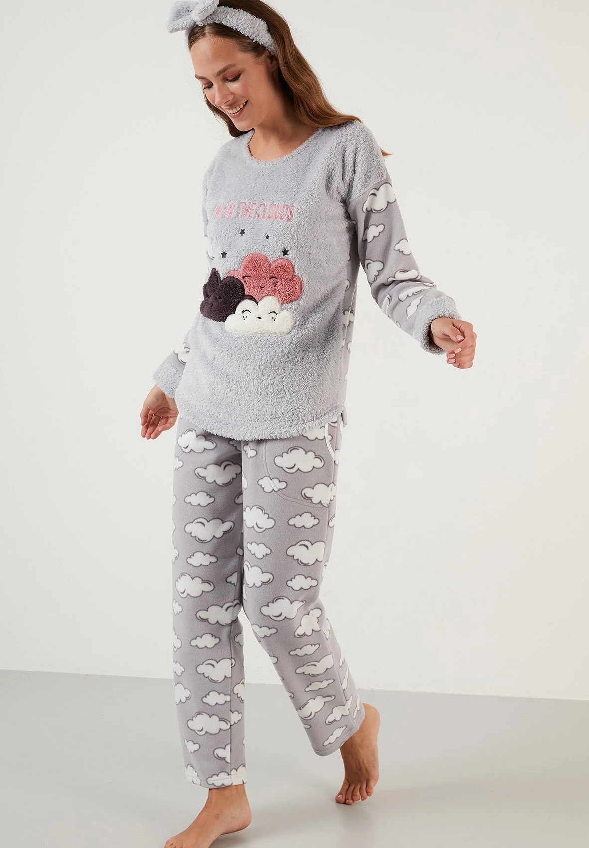 LELA Regular FitPigiamaGrey Donna Intimo Notte E Loungewear L6S81P003-C11 6 LELA Regular FitPigiamaGrey Donna Intimo Notte E Loungewear L6S81P003-C11 - immagine 6