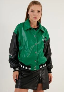 LELA Loose FitGiacca In SimilpelleBenetton Color Donna Giacche E Blazer L6S21U01C-M11