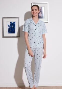 LELA Set Regular Fit - Pigiama - Light Blue -Lela 373902f02eb148ecafc311255c1148f9