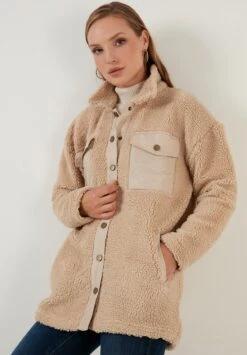 LELA Loose FitGiacca In PileMink Color Donna Felpe L6S21U01H-O12 -Lela 379176d9518842529e8fb78106d025b0