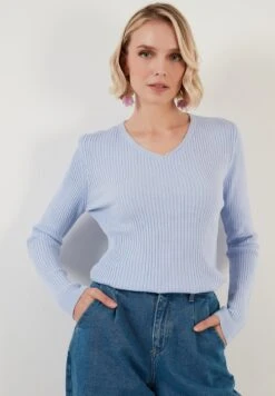 LELA Regular FitMaglioneBlue Donna Maglieria L6S21I03D-K11 -Lela 3d9dfc53ec664e2790a52101fc3b64c3