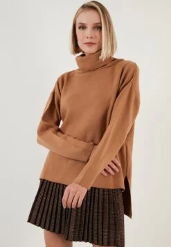 LELA Regular FitMaglioneCaramel Donna Maglieria L6S21I032-O11 -Lela 3e16509f651b4ba9ab4c8cbf2a58bd60