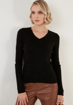 LELA Regular FitMaglioneBlack Donna Maglieria L6S21I03D-Q11