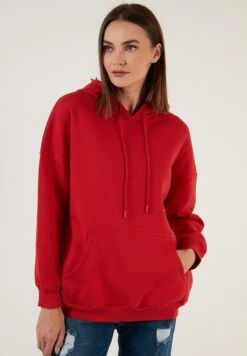 LELA Regular FitFelpa Con CappuccioRed Donna Felpe L6S21J00E-G11