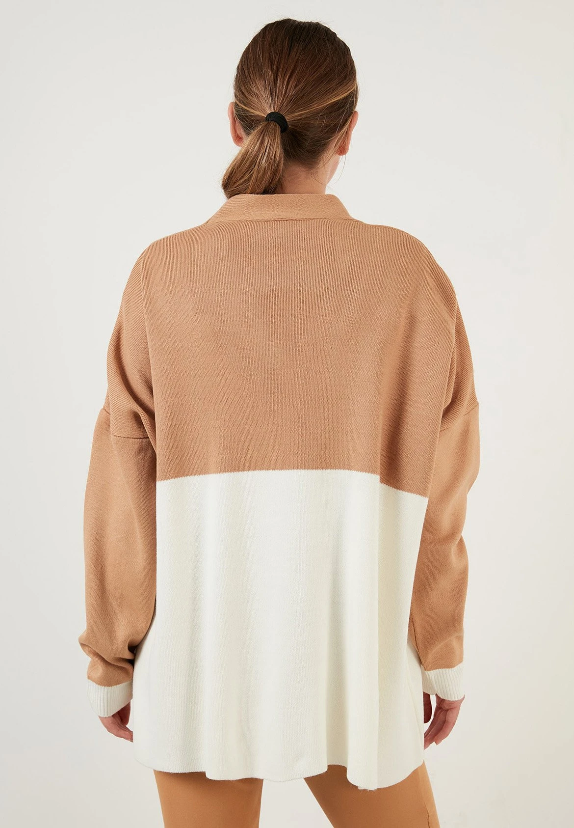 LELA CardiganEcru Camel Donna Maglieria L6S21I04C-B11 3 LELA CardiganEcru Camel Donna Maglieria L6S21I04C-B11 - immagine 3