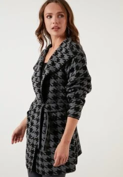 LELA Regular FitCardiganBlack Anthracite Donna Maglieria L6S21I02H-Q11 -Lela 41590ea247704f10af40ad3656365061