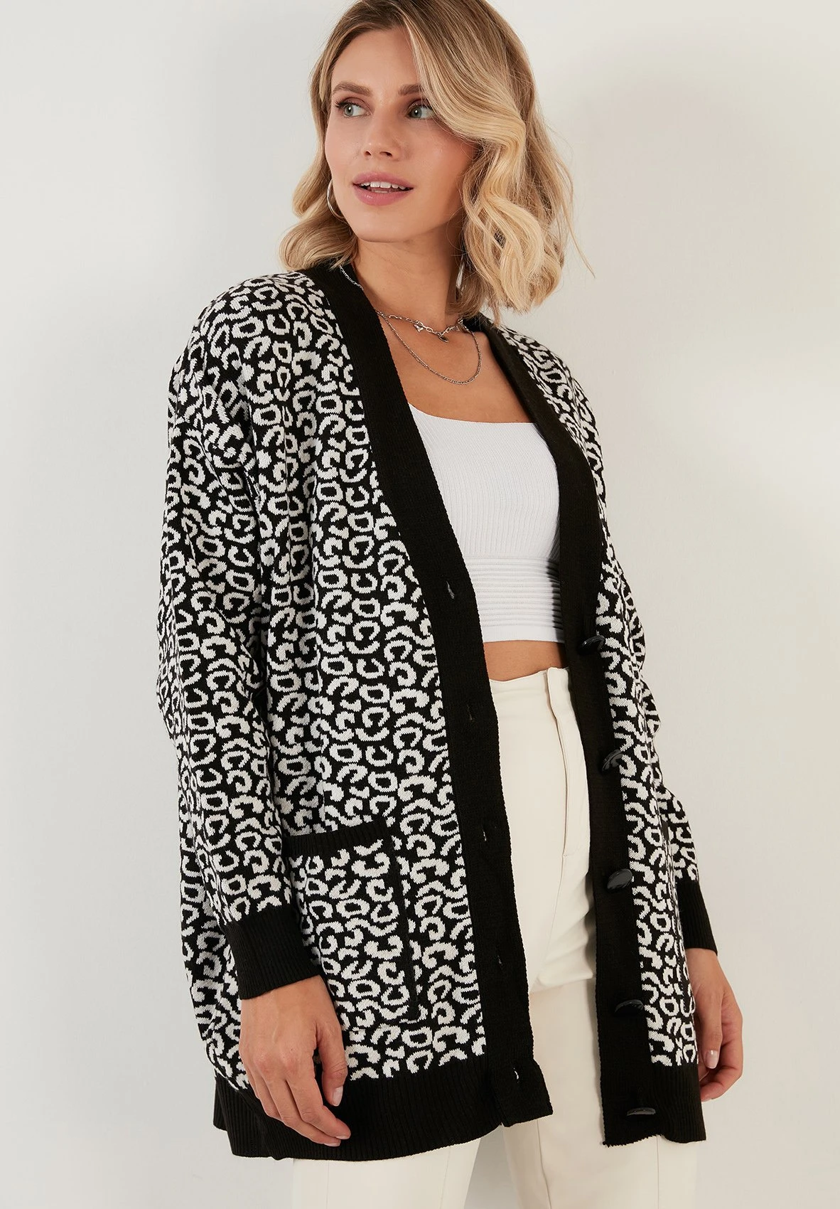 LELA CardiganBlack Donna Maglieria L6S21I03E-Q11 4 LELA CardiganBlack Donna Maglieria L6S21I03E-Q11 - immagine 4