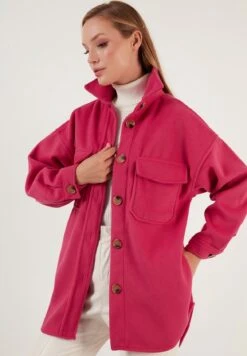 LELA Loose Fit - Giacca Leggera - Fuchsia -Lela 46ec85350b28475fa8463d5feb9a5f72