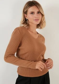 LELA Regular FitMaglioneCaramel Donna Maglieria L6S21I03D-O11 -Lela 484cd029a07948259d80cc2c318b6797