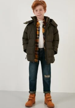 LELA Cappotto InvernaleKhaki Bambini Abbigliamento Outwear L6S24L00O-N11